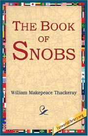 Front cover of The book of snobs by William Makepeace Thackeray