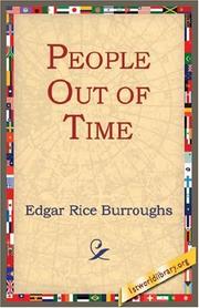Front cover of People Out of Time by Edgar Rice Burroughs