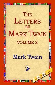Front cover of The Letters Of Mark Twain Vol.3 by Mark Twain