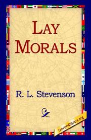 Cover of Lay Morals by Robert Louis Stevenson