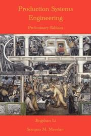 Cover of Production systems engineering by Li, Jingshan Dr.