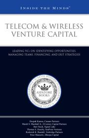 Front cover of Telecom and Wireless Venture Capital by Aspatore Books Staff
