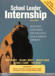 Cover of School leader internship by Gary E. Martin