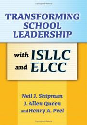 Front cover of Transforming school leadership with ISLLC and ELCC by Neil J. Shipman