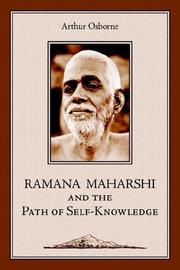 Front cover of Ramana Maharshi and the path of self-knowledge by Osborne, Arthur