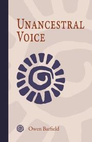 Front cover of Unancestral Voice by Owen, Barfield