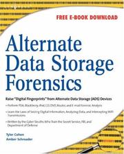 Cover of Alternate data storage forensics by Amber Schroader