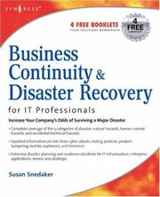 Cover of Business Continuity and Disaster Recovery Planning for IT Professionals by Susan Snedaker