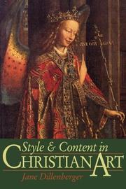 Front cover of Style and content in Christian art by Jane Dillenberger