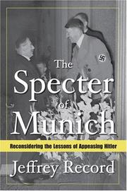 Front cover of The Specter of Munich by Jeffrey Record