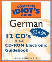 Front cover of The Complete Idiot's Guide to German by Unknown