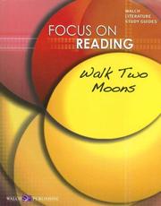 Cover of Walk Two Moons Reading Guide (Saddleback's Focus on Reading Study Guides) by Marshall K. Hall