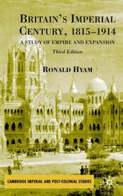 Cover of Britain's imperial century, 1815-1914 by Ronald Hyam