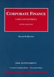Cover of Corporate finance by William W. Bratton