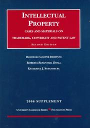 Front cover of Intellectual Property Cases and Materials on Trademark, Copyright and Patent Law by Rochelle Cooper Dreyfuss