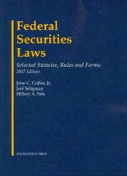 Cover of Federal Securities Laws by Unknown