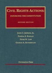 Front cover of Civil rights actions by John Calvin Jeffries