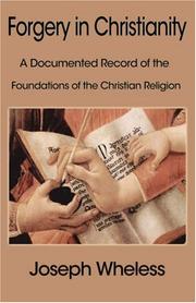 Cover of Forgery in Christianity by Joseph Wheless