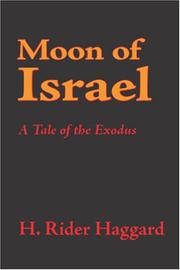 Front cover of Moon of Israel by H. Rider Haggard