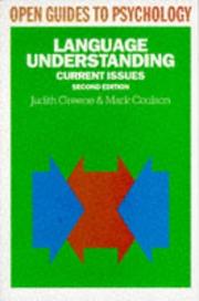 Cover of Language understanding by Judith Greene