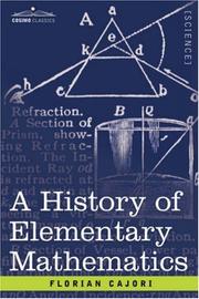 Cover of A history of elementary mathematics by Florian Cajori