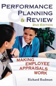 Cover of Performance Planning & Review by Richard Rudman