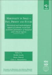 Front cover of Marginality in space--past, present and future by Heikki Jussila