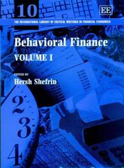 Cover of Behavioral Finance (The International Library of Critical Writings in Financial Economics) by Hersh Shefrin
