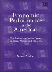 Front cover of Economic Performance in the Americas by Nanno Mulder