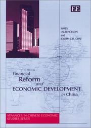 Front cover of Financial reform and economic development in China by James Laurenceson
