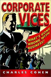 Front cover of Corporate Vices, Business Virtues by Charles Cohen