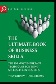 Front cover of The ultimate book of business skills by Tony Grundy