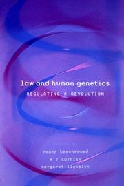 Cover of Law and human genetics by Roger Brownsword