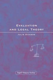 Cover of Evaluation and Legal Theory (Legal Theory Today) by Julie Dickson