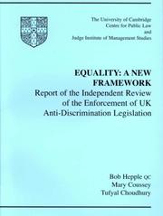 Cover of Equality by Bob Hepple
