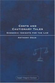 Cover of Costs And Cautionary Tales by Anthony Ogus
