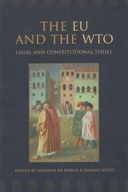 Front cover of EU and the WTO by Gráinne de Búrca