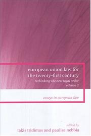Front cover of European Union law for the twenty-first century by Professor Paul Matthews