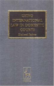 Front cover of Using International Law in Domestic Courts by Shaheed Fatima