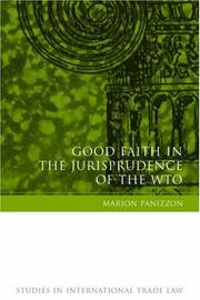 Front cover of Good Faith in the Jurisprudence of the Wto by Marion Panizzon