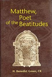 Front cover of Matthew, poet of the Beatitudes by H. Benedict Green