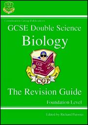 Front cover of GCSE double science biology by Richard Parsons