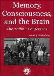Cover of Memory, consciousness, and the brain by Endel Tulving