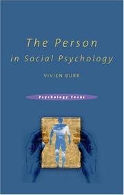 Cover of The person in social psychology by Vivien Burr