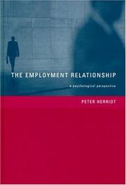 Cover of The employment relationship by Peter Herriot