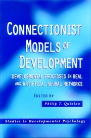 Front cover of Connectionist models of development by Philip T. Quinlan