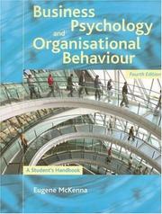 Front cover of Business psychology and organisational behaviour by Eugene F. McKenna
