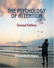 Cover of The psychology of attention by Elizabeth A. Styles