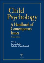 Front cover of Child psychology by Lawrence Balter
