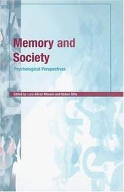 Cover of Memory and society by Nobuo Ohta